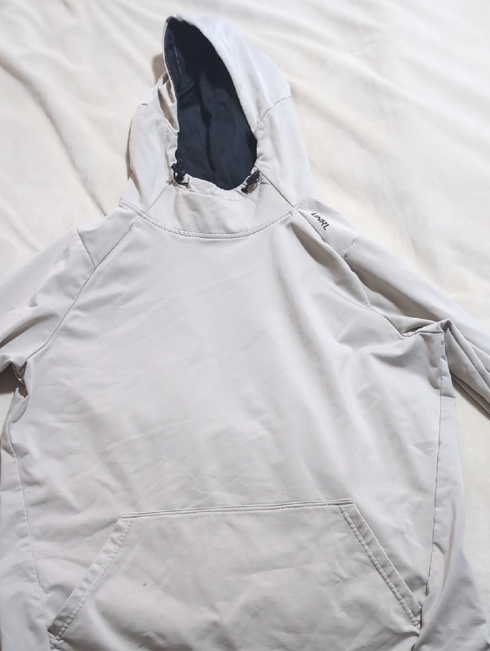 UNRL Light Gray Hooded Pullover Sweatshirt